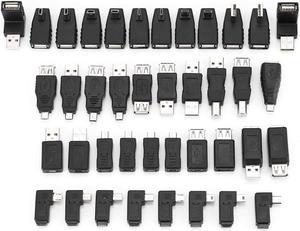 Lazmin USB Adapter Kit 40PCS Multiple USB20 Adapter Converter Connectors Compatible USB1110