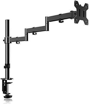 Single Long Monitor Stand, 13 to 32 inch Computer Monitor Desk Mount, Extra Long Adjustable Monitor Arm, VESA Stand for 1 Screen, Max VESA 100x100, Single Monitor Mount, Long Monitor Arm MD9431