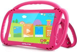 Kids Tablet 7 inch Toddler Tablet for Kids WiFi Android 32GB Tablet for Toddlers Kids Tablets Kids Learning Educational APP Pre-Installed YouTube Netflix Parental Control Kid-Proof Case (Red)