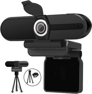 XPCAM 4K Webcam, Webcam 8MP HD Computer Camera with Microphone, Pro Streaming Web Camera with Privacy Shutter and Tripod, Desktop Laptop USB Webcams