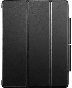 SaharaCase ESR Folio Case for Apple iPad Pro 12.9" (4th,5th, and 6th Gen 2020-2022) [Shockproof Bumper] Rugged Protection Antislip Grip Leather Kickstand (Black)