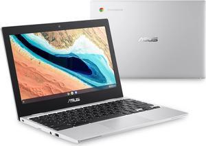 ASUS Chromebook CX1, 11.6" HD NanoEdge Display, Intel Celeron N4020 Processor, 64GB eMMC, 4GB RAM,military grade standard Chrome OS, Transparent Silver, CX1101CMA-DB44