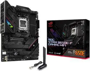 ASUS ROG STRIX B650E-F GAMING WiFi AM5 (LGA1718) Ryzen 7000 gaming motherboard(12+2 power stages,DDR5,3xM.2 slots,PCIe(r) 5.0,WiFi 6E,2.5G LAN,USB 3.2 Gen 2x2 Type-C(r) port)