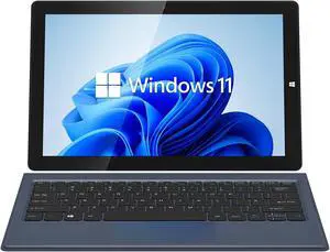 AWOW 10.1" 2-in-1 Windows Tablet with Keyboard, Intel N100 Processor, 12GB DDR5 RAM, 256GB Storage, Detachable Touchscreen Laptop, Windows 11, Dual-Band WiFi, Bluetooth, USB 3.0, HDMI, Dual Cameras AWOW 10.1" 2-in-1 Windows Tablet with Keyboard, Intel N100 Processor, 12GB DDR5 RAM, 256GB Storage, Detachable Touchscreen Laptop, Windows 11, Dual-Band WiFi, Bluetooth, USB 3.0, HDMI, Dual Cameras
