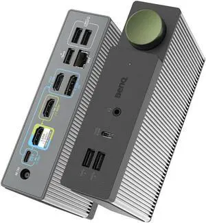 BenQ 13-in-1 USB C Docking Station | Gaming Dock HDMI 2.1 | Dual Source | 4K60Hz on 3 Monitors (Up to 8K60/4K120Hz) | 180W Charging | Windows/MacBook/PS5/Xbox(DP1310)