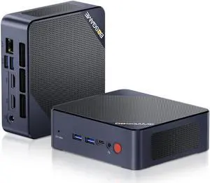 BOSGAME B95 Mini PC Intel 12th Gen N95 (up to 3.4GHz) Mini Desktop Computers Windows 11 Pro 16GB RAM 512GB M.2 SSD, Micro PC Support 4K UHD Dual HDMI & Type-C, Dual WiFi 5, BT 4.2