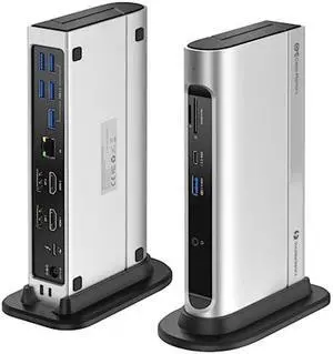 [Intel Certified] Cable Matters 40 Gbps 14-in-1 Thunderbolt 3 Dock with Dual 4K 60Hz DisplayPort or HDMI, 100w Charging, Gigabit Ethernet, Compatible with USB 4 / Thunderbolt 4 for MacBook Pro, Dell