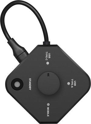 QuattroPod USB | 5G WiFi Wireless Presentation Facility USB A and USB C Transmitter for Streaming 4K from Laptop, PC, Smartphone to HDTV/Projector