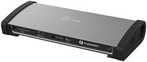 j5create 8K Thunderbolt 4 Docking Station with Max 96W Charging, Single 8K60 or Dual 4K60 Display, Thunderbolt 4 40Gbps, USB 10Gbps, Gigabit Ethernet, SD 4.0, Audio Combo (JTD562)