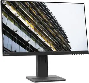 Lenovo ThinkVision E24-29 23.8" 16:9 Full HD VA WLED LCD Monitor, Raven Black