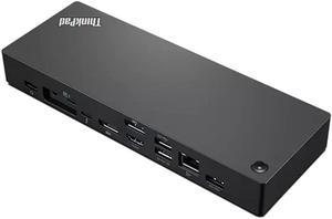 Lenovo ThinkPad Universal Thunderbolt 4 Dock, 4 Displays, Dynamic Power Charging up to 100W, Black