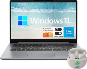 lenovo 14" IdeaPad Laptop Computer with 1-Year Microsoft Office 365, Intel Celeron Processor, 4GB RAM, 320GB SSD (64GB eMMC+ 256GB PCIe SSD), SD Card Reader, NLY Earphones, Windows 11 Home in S Mode
