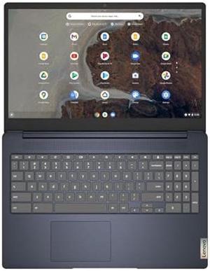 Lenovo Chromebook 3 3i Laptop (15.6" FHD Touchscreen, Intel Pentium Silver N6000, 4GB RAM, 128GB eMMC) Webcam, Chrome OS, Abyss Blue