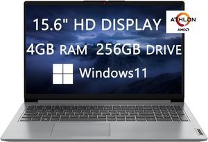 Lenovo 2023 Newest Upgraded Laptops, 15.6 inch HD Computer, AMD Athlon Silver 7120U Quad-Core, 4GB RAM, 256GB(128GB SSD+128GB Card), Fast Charge, HDMI, Webcam, Wi-Fi, Windows 11, LIONEYE HDMI Cable