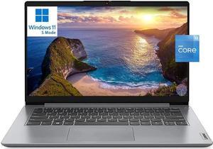 Lenovo IdeaPad 1i Laptop, 14" HD Display, Intel Core i3-1215U Processor, Intel UHD Graphics, 12GB RAM 256GB SSD, Fingerprint Reader, Webcam, HDMI, USB-C, Windows 11 Home, Gray