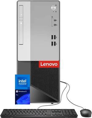 Lenovo V50t Gen 2 Business Desktop, Intel Quad-Core Processor, 4K 3-Monitor Support, DisplayPort, HDMI, VGA, Ethernet, DVD-RW, Wi-Fi, Bluetooth, Windows 11 Pro (32GB RAM | 256GB SSD + 1TB HDD)