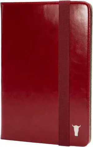 TORRO Case Compatible with iPad Mini 7/6 - Genuine Leather iPad Mini 7th / 6th Generation (2024/2021) Cover with Stand Function, Apple Pencil Connectivity and Wake Sleep Function (Red)