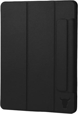 TORRO Smart Folio Compatible with iPad Mini 6 - Leather iPad Mini 6th Generation 2021 Smart Case Magnetic Cover with Auto Wake/Sleep and Stand Function (Black)