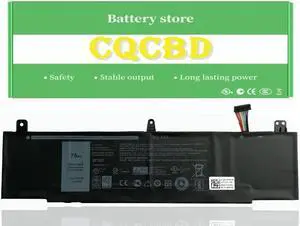 CQCQ TDW5P Battery for Dell Alienware 13 R3 ALW13C D1738 D2718 D2728 D2738 D2838 D2508 D2503S D2506S D2715S Series Notebook V9XD7 0V9XD7 4RRR3 04RRR3 JFWX7 0JFWX7 (15.2V 76Wh)