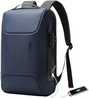 BANGE Anti Theft Backpack with Lock,Business Backpack with USB Charging Port, Office Laptop Fit for 15.6 INCH Laptop