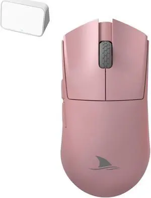 Darmoshark M3s Mini 2KHz Wireless Gaming Mouse,Tri-Mode connectivity(2.4GHz,Bluetooth,Wired),26KDPI Sensor,Lightweight 54g,5 programmable Buttons,124 Hr Battery Life,for PC Laptop(Pink)