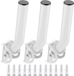 Universal Wireless Bridge Bracket Mount - 13" Universal Pole Wall-Mounted J Mounting Bracket for Wireless Bridge,TV Antennas,WiFi Extender,AP,Starlink,Outdoor Access Point CPE (3-Pack)