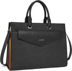 BOSTANTEN Briefcase for Women Tote Bag for 15.6 Inch Laptop Genuine Leather Handbag Work Bag