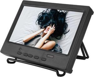 Monitor, 7 Inch Portable Monitor, 1024x600 Multifunction Display for , car Display, CCTV, +VGA + Input, Support Remote Control(US)