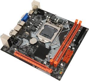 ITX H110 Motherboard, Dual Channel DDR4, LGA1151, SATA3.0, M.2 Nvme Support, VGA HD Multimedia Interface Gaming Motherboard, for Desktop PC