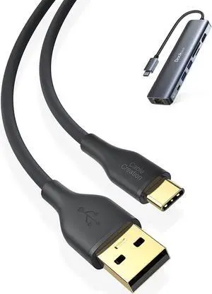 Bundle - 2Items:CableCreation USB A to USB C Cable 6ft + USB C Hub Multiport Adapter