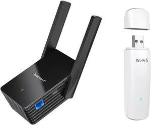 BrosTrend AX1500 WiFi 6 Universal WiFi to Ethernet Adapter and BrosTrend AX1800 WiFi 6 Linux Compatible WiFi Adapter