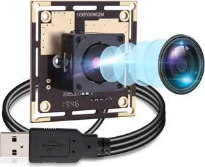 Autofocus 5 Megapixel USB Camera Module HD 2592X1944 USB Webcamera with CMOS OV5640 Sensor USB with Camera,Mini Webcam for Windows Mac Andriod Linux,Plug&Play, OTG Camera