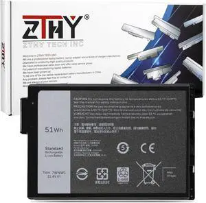 ZTHY 7WNW1 Laptop Battery Replacement for Dell Latitude 5424 5420 Rugged Latitude 7424 Rugged Extreme P137G P85G P86G P137G001 P137G002 P85G001 P86G001 DMF8C GK3D3 6NNCF DP3KF DMF0C 451-BCHV 51Wh