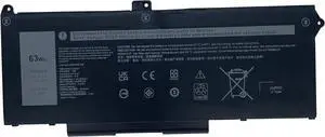 YXKC RJ40G Replacement Laptop Battery Compatible with Dell Latitude 5420 5520 Precision 3560 Series Notebook WY9DX 01K2CF 075X16 0WK3F1 0M3KCN -15.2V 63Wh