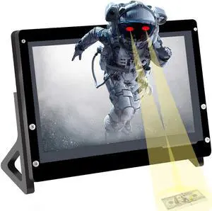 DORHEA for Raspberry Pi 7" Touch Screen Monitor Module 7 inch IPS Display Portable Touchscreen Computer 1024X600 Game Monitor for Pi 4/3/2/ Zero/B B+,Support Raspbian Ubuntu Xbox /PS4 /Mac iOS/Win10