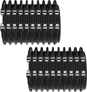 USB C to USB C Cable (8 FT, 20-Pack), Multi Pack Bulk Nylon PD USB C Charger Cable, 3A 60W Fast Charging for iPhone 15/15 Pro /15 Plus /15 Pro Max, iPad Mini/Air/Pro, MacBook Pro, Galaxy S23, LG