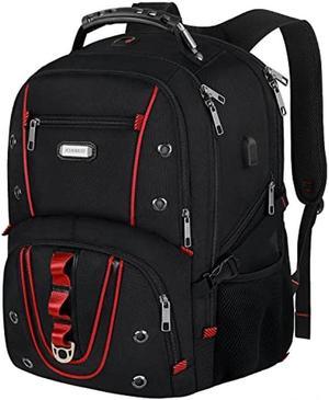 Travel Laptop Backpack,17.3 Inch Extra Large Capacity College bags with USB Charging Port,TSA Friendly Business RFID Anti Theft Pocket,Durable Heavy Duty Big Computer bag Backpack for Men
