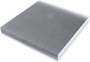 Large Aluminum Heatsink 200 x 200 x 25mm / 7.87 x 7.87 x 0.98inch Skiving Fin Heat Sink Radiator Cooling Cooler for Electronic Chip LED LCD Heat Dissipation