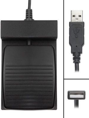 ECS Single USB Computer Foot Pedal - for iTunes, Groove, Windows Media Player and Other Player Programs