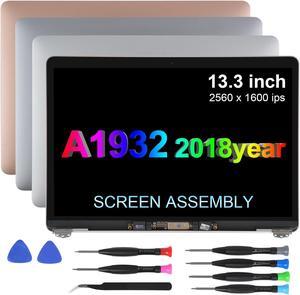 Replacement Screen 13.3" for MacBook Air 13-inch Retina A1932 2018 Year( Model:EMC 3184 MRE82LL/A MVH82LL MREA2 MREC2 MREE2 MREF2 MRE92 ) Full LCD Screen Display Assembly(Rose Gold)