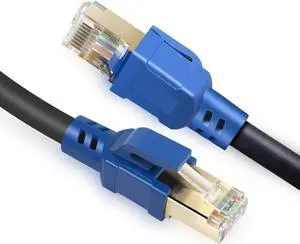 Ethernet Cable Cat 8, High Speed Internet Cable with Gold Plated RJ45,LAN/WAN Network Cord Bandwidth Up to 40Gbps 2000Mhz for TV, Router, Modem, Laptop, PC, Gaming, Other Network Device (65 Feet)...
