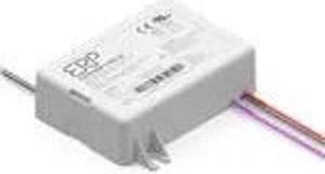 ERP Power ESP040W-0900-42 CC LED Power Supply 120-277 Vac, 87% eff, Rectangular Plastic Case, Forward/Reverse Phase & 0-10V dimming, 1-100% dim Range, 37.8 W max, 900 mA Iout, 24-42V Vout