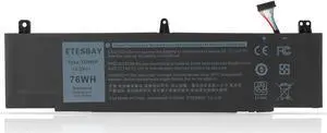 ETESBAY TDW5P Laptop Replacement Battery for Dell Alienware 13 R3 ALW13C D1738 D2718 D2728 D2738 D2838 D2508 D2503S D2506S D2715S Series Notebook Black V9XD7 0V9XD7 4RRR3 04RRR3 JFWX7 0JFWX7