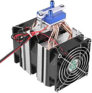 DC 12V Thermoelectric Cooler Peltier System Semiconductor Refrigeration DIY Water Cooling System Cooler Device with Fan for Fish Tank(120W for 30L Tank)