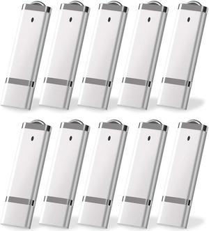 KEXIN 20PCS Flash Drive 4 GB Bulk Pack USB Flash Drive Thumb Drive Memory Storage Jump Drive Design in Snapcap (20 Pack Silver)