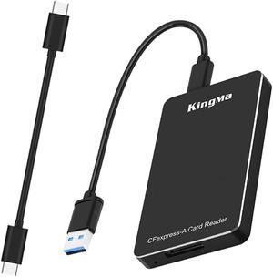 USB CFexpress Type A Card Reader, 10Gbps Portable Square Card Adapter Compatible for Sony A1/ A7S3/ A7M4/ A7 IV Camera Memory Card Connection Support Android/Windows/Mac OS/Linux