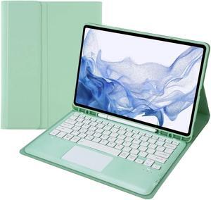 Galaxy Tab S6 Lite Keyboard Case with Touchpad, Galaxy Tab S6 Lite 10.4 Inch 2024/2022/2020 (SM-P620/P625/P610/P613/P617/P615/P619) Cover with Pencil Holder& Trackpad Keyboard, Mint Green
