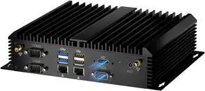 Kinupute Industrial Mini PC, Fanless Desktop Computer Core i7-1165G7 2.8-4.7GHz, Windows 11 Pro, 16G DDR4 RAM, 512G SSD, VGA/HDMI 4K@60Hz, 2x2.5G LAN Ports, 6xCOM RS232, 4G Module, WiFi6/BT5.1