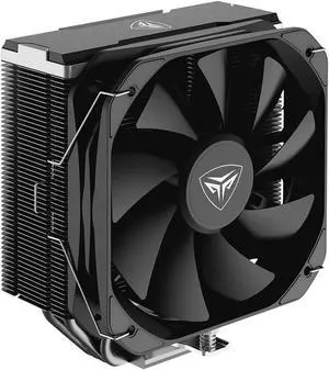 CPS K4 Edition High-Performance CPU Air Cooler, PCCOOLER 130mm PWM Turbo Fans, 230W TDP, 12.8W/m. k Thermal Paste, Anti-Gravity 4 Heat Pipes for AMD Ryzen AM4/AM5 Intel LGA1700 (K4 BK)