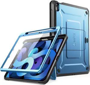 SUPCASE for iPad 10th Generation Case with Screen Protector (Unicorn Beetle Pro), [Built-in Stand & Pencil Holder] Heavy Duty Rugged Protective Case for iPad 10th Gen 10.9 Inch (2022), Blue
